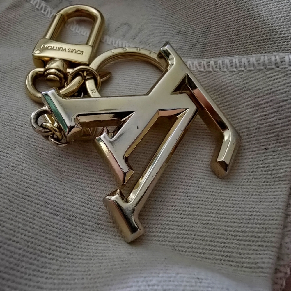 Authentic Louis Vuitton M65216 LV Facettes Bag Charm & Key Holder Chain FULLSET - Picture 12 of 16